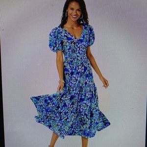 Lilly Pulitzer Grace Short Sleeve Midi Dress